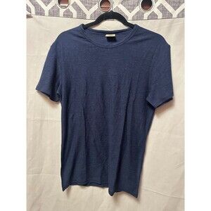 NWOT Arms of Andes 100% Alpaca Wool Blue Short Sleeve T Shirt Size Small